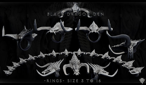 Black Dragon Rings