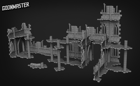 Gothic Ruin Terrain Set