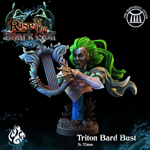 Triton Bard Bust